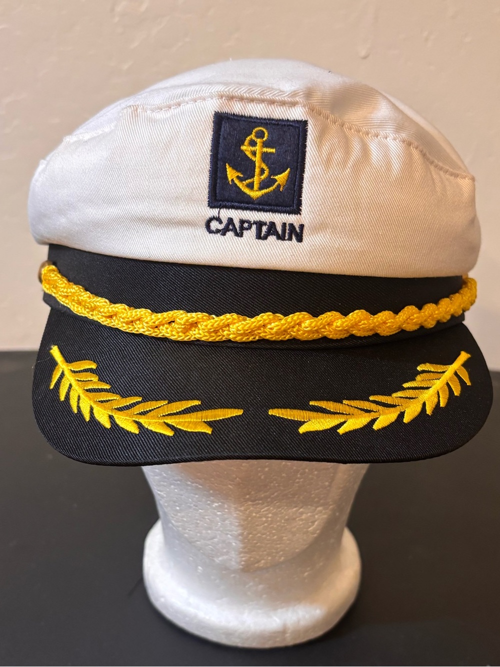 Adult Yacht Captain Hat White Sailor Hat for Women Men Yacht Boat Sailor Captain